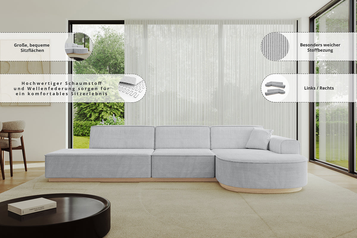 Narożnik ARRIO-L2 welur