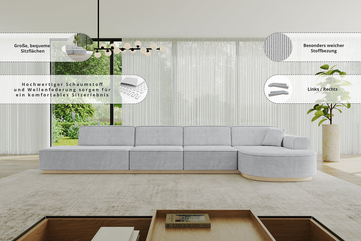 Narożnik ARRIO-L3 welur