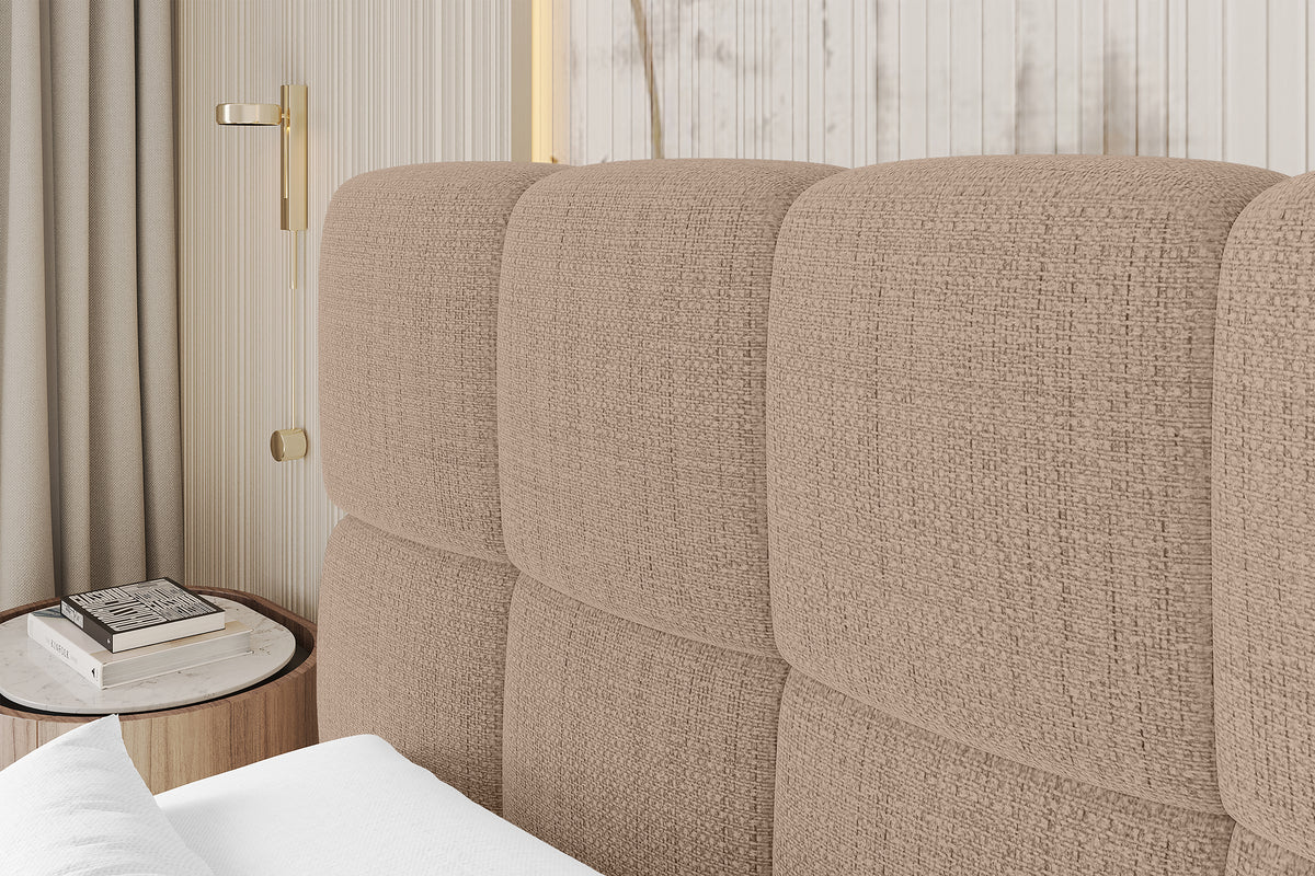 Łóżko boxspring AURI plecionka