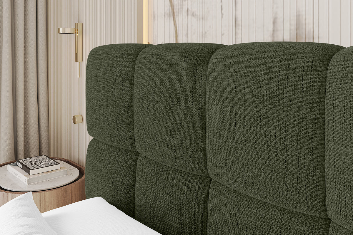 Łóżko boxspring AURI plecionka