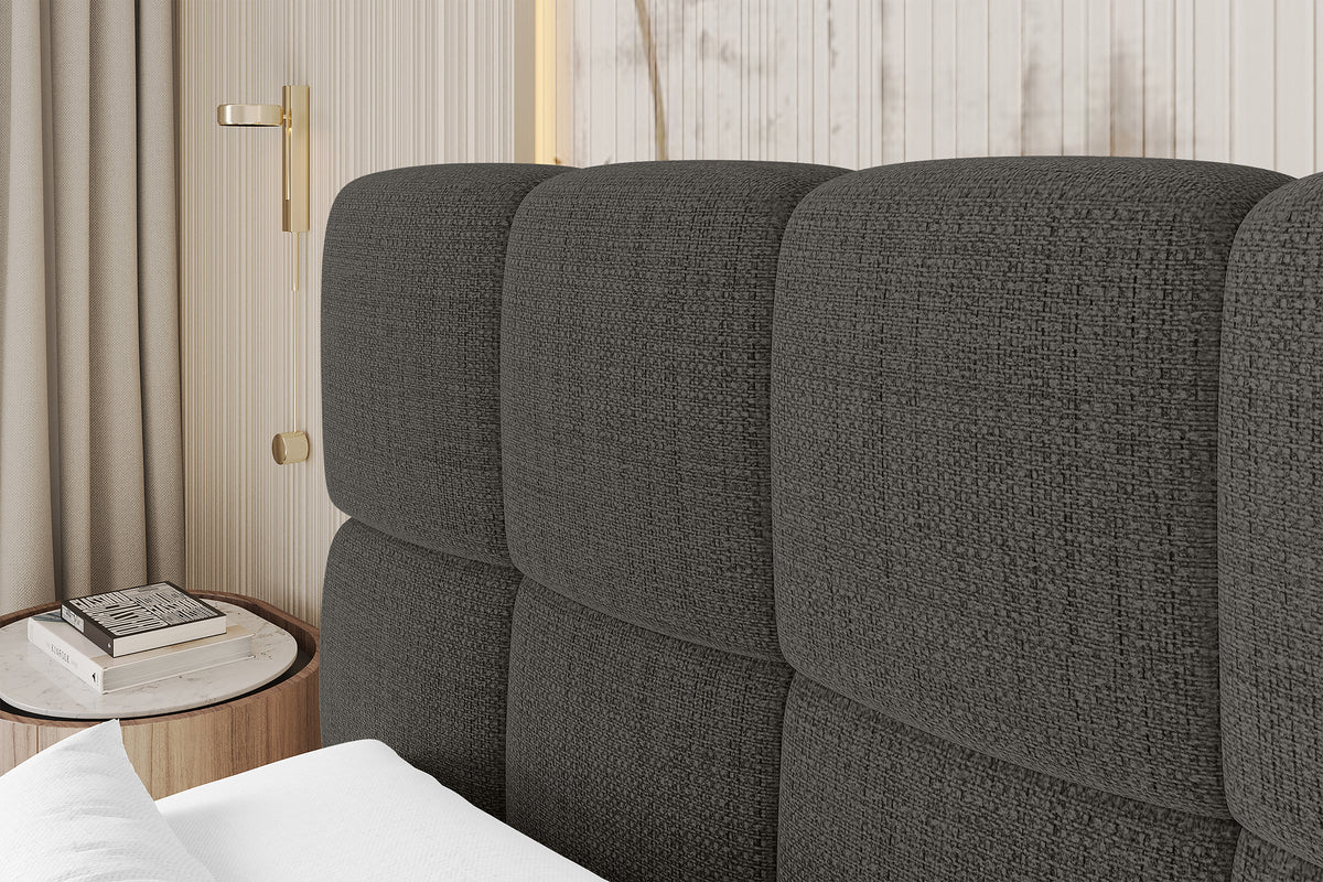 Łóżko boxspring AURI plecionka