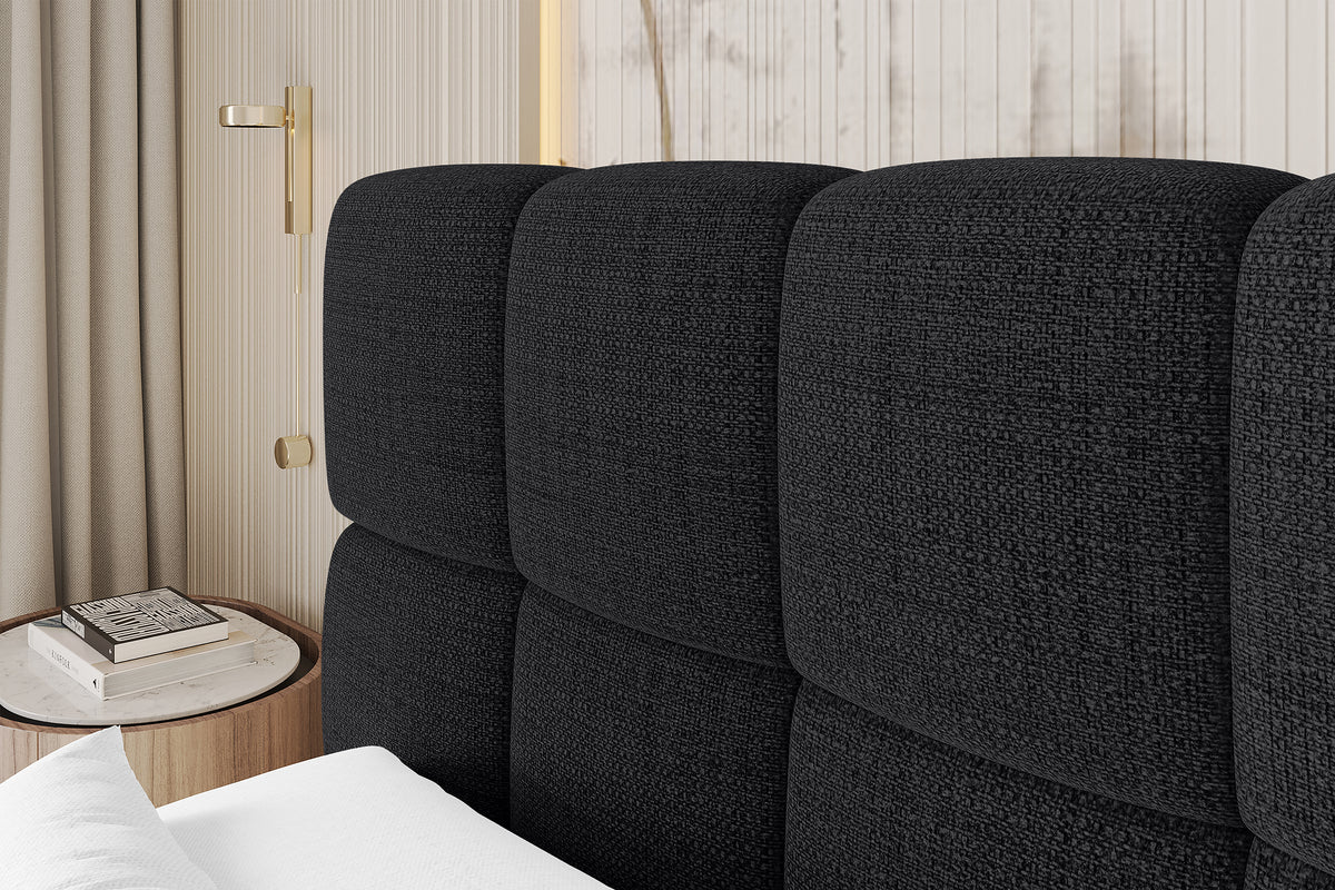 Łóżko boxspring AURI plecionka