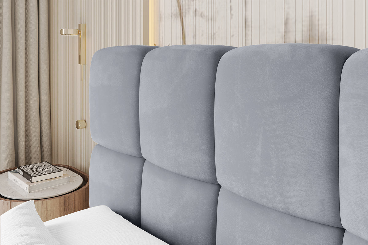 Łóżko boxspring AURI welur
