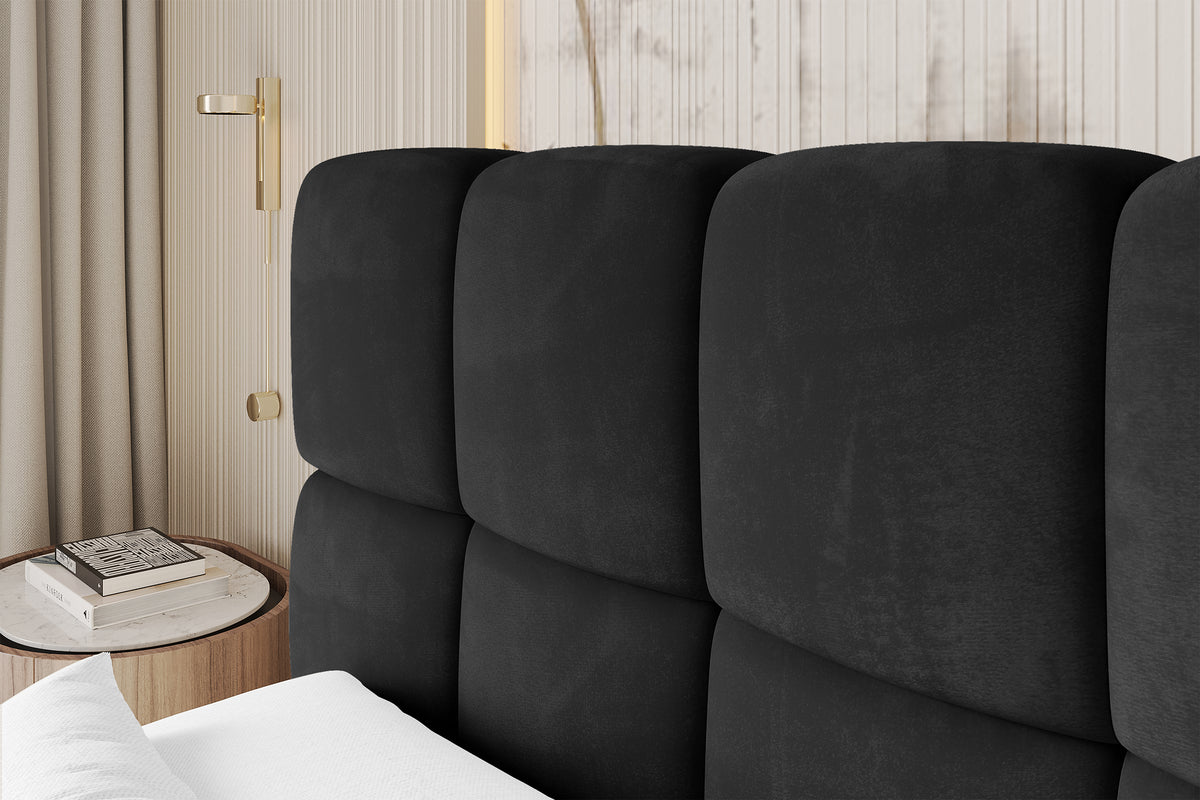 Łóżko boxspring AURI welur