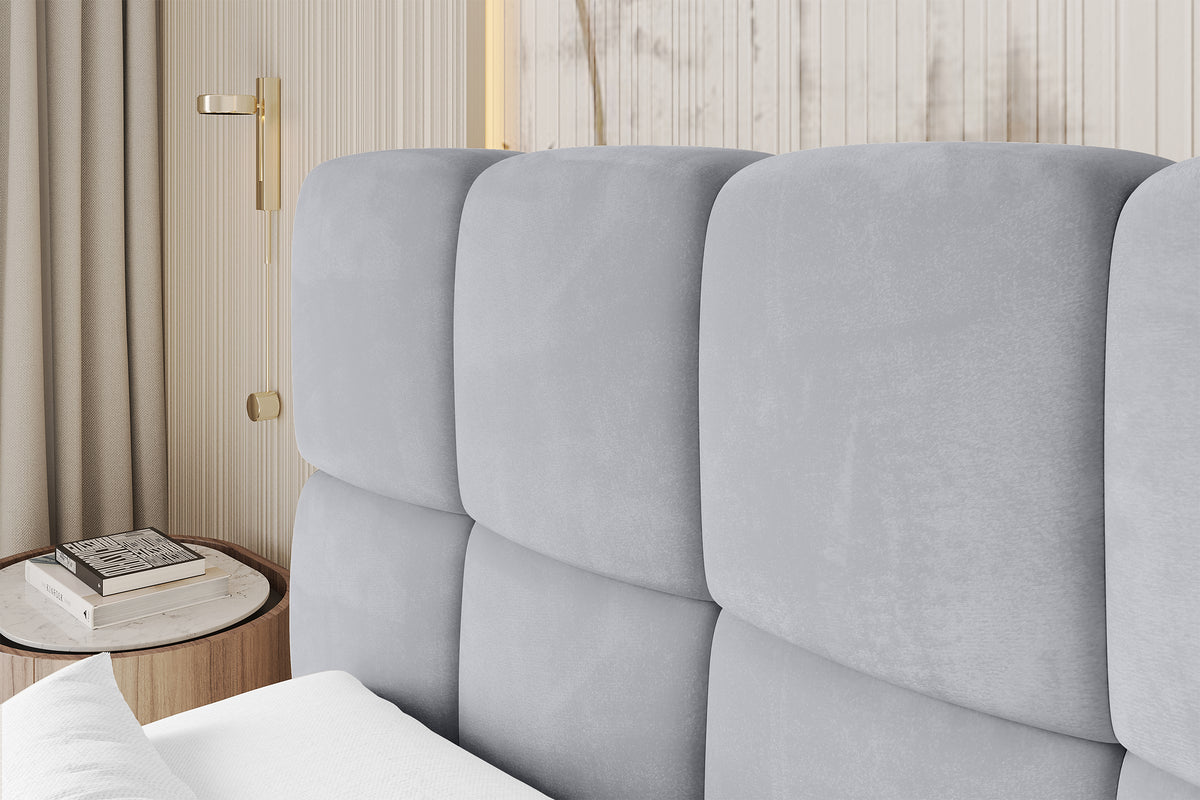 Łóżko boxspring AURI welur