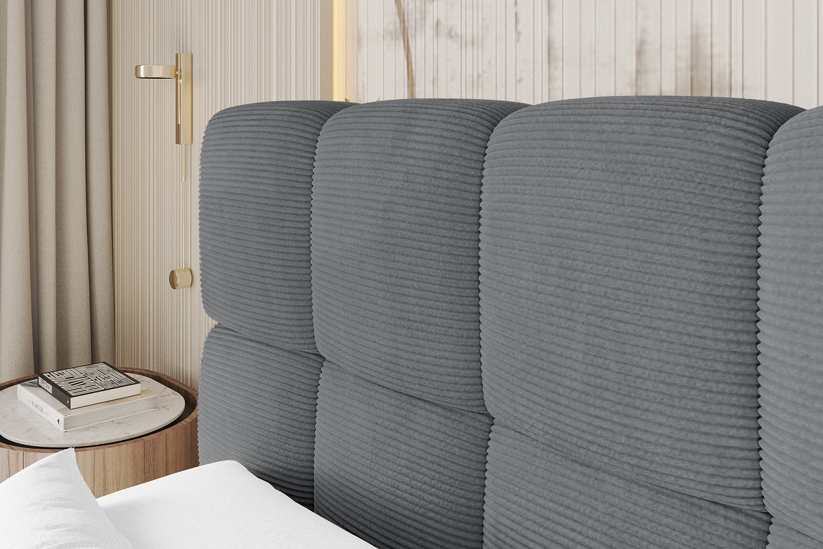 Łóżko boxspring AURI sztruks