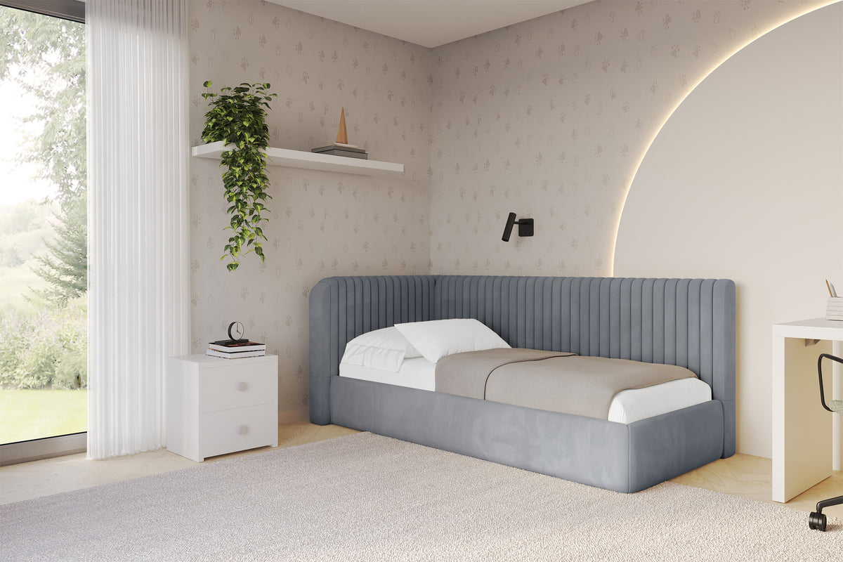 Jugendbett AURY Samt Rechtsseitig
