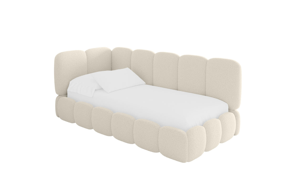 Jugendbett AVRY Bouclé Rechtsseitig