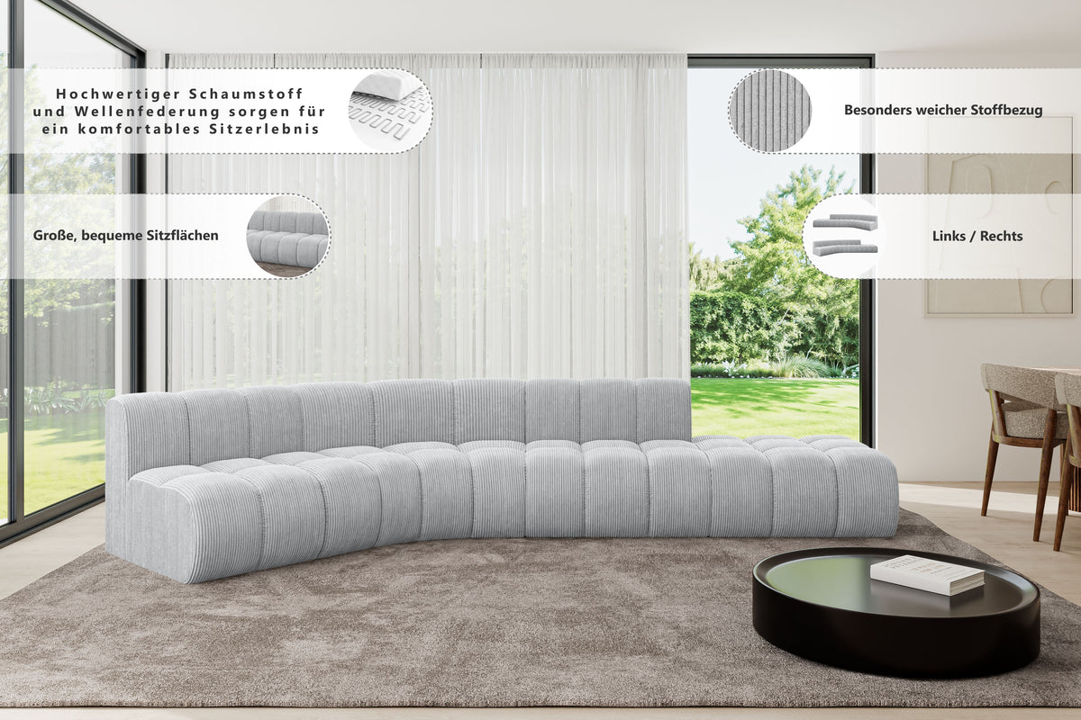 Ecksofa BRILO-L1 Cord