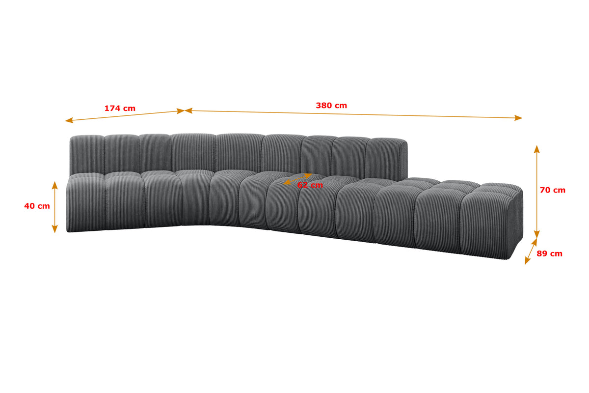 Ecksofa BRILO-L1 Cord
