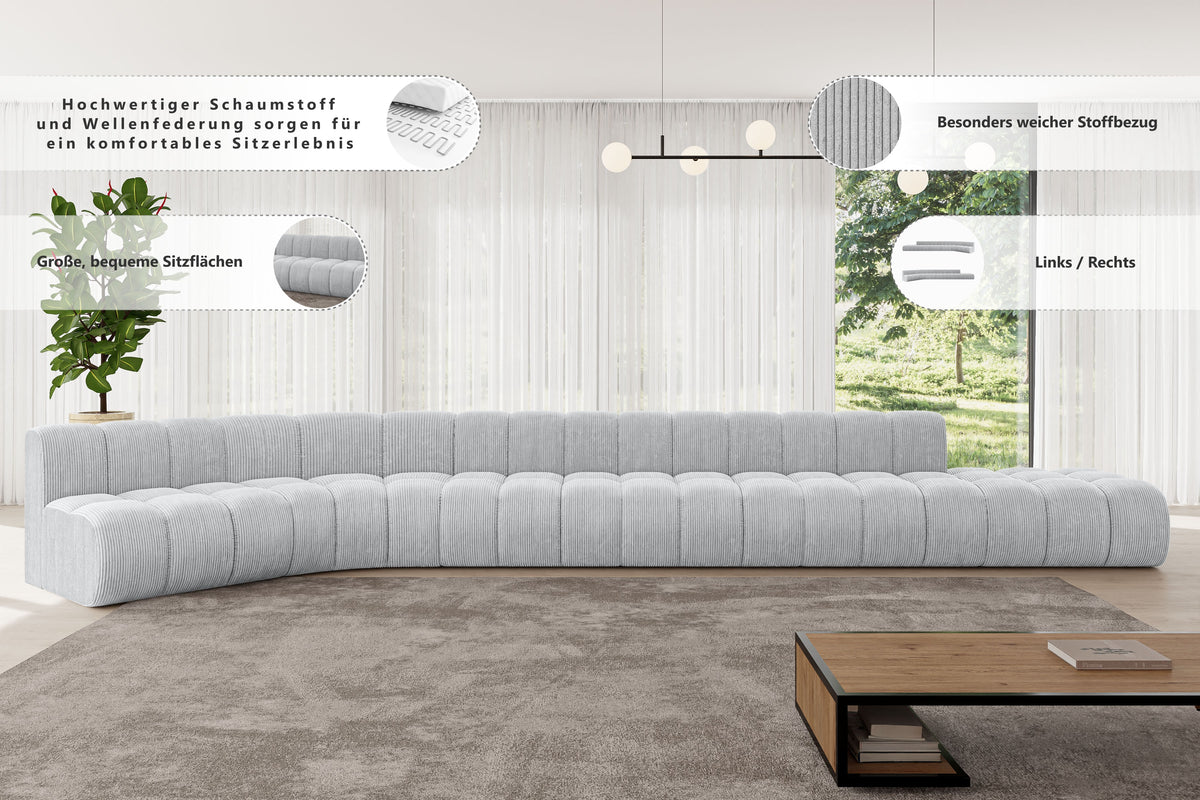 Ecksofa BRILO-L3 Samt