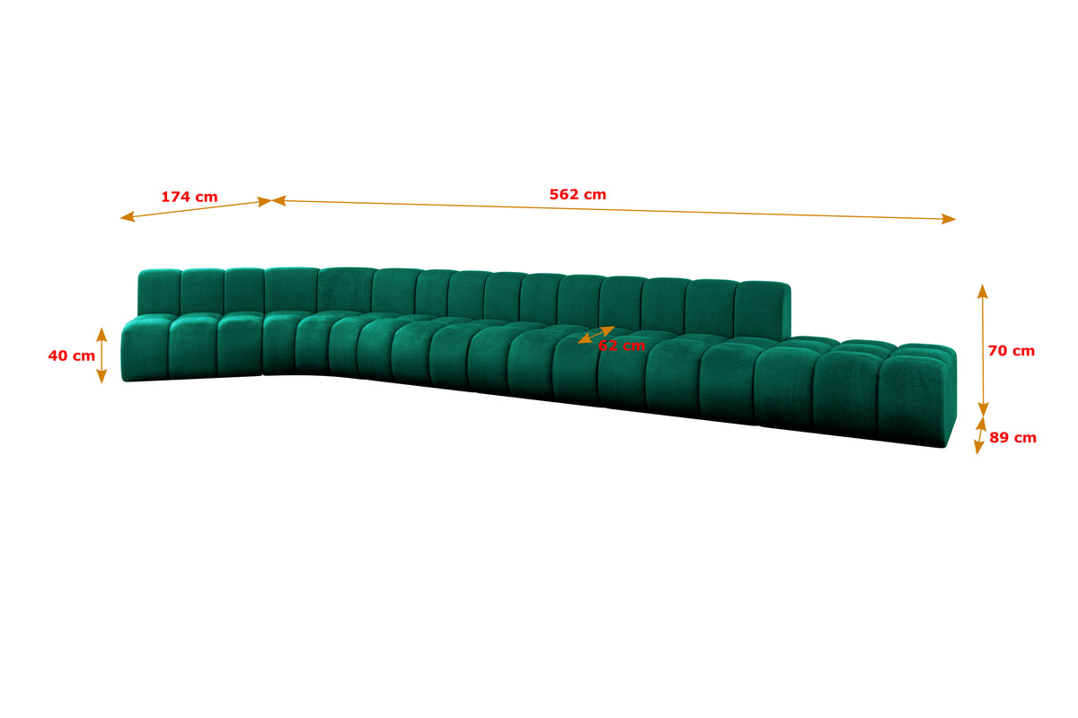 Ecksofa BRILO-L3 Samt