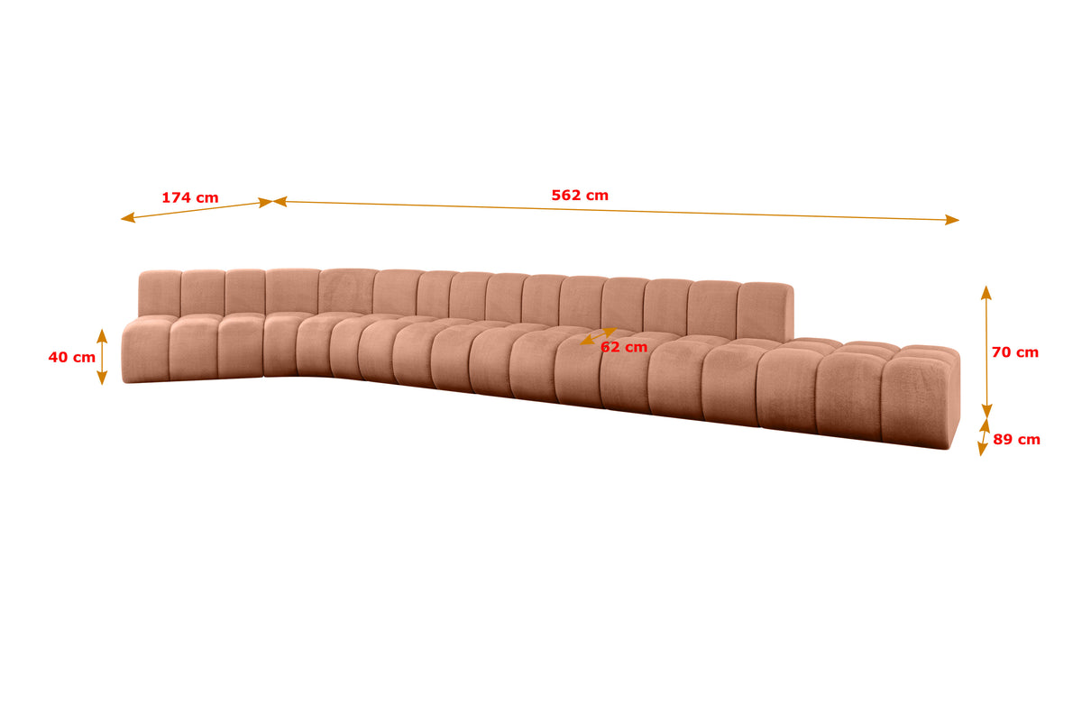 Ecksofa BRILO-L3 Samt