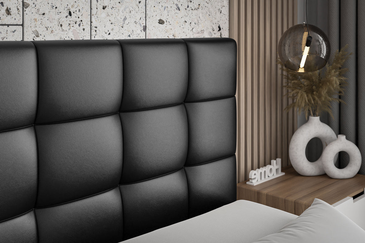 Łóżko kontynentalne BRUGO KING ekoskóra
