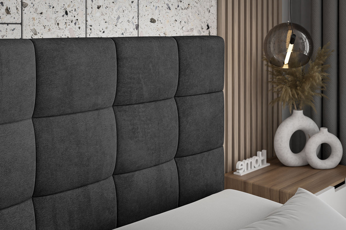 Łóżko boxspring BRUGO welur