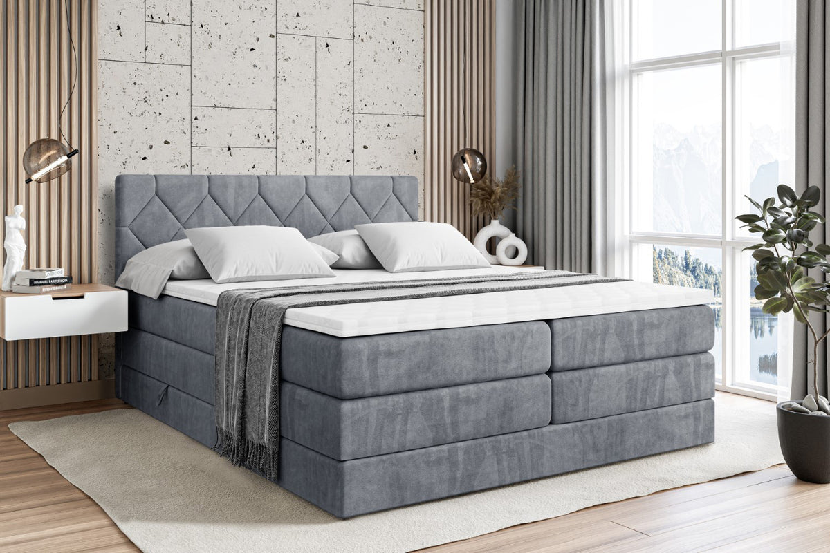 Boxspringbett CATOR KING Samt
