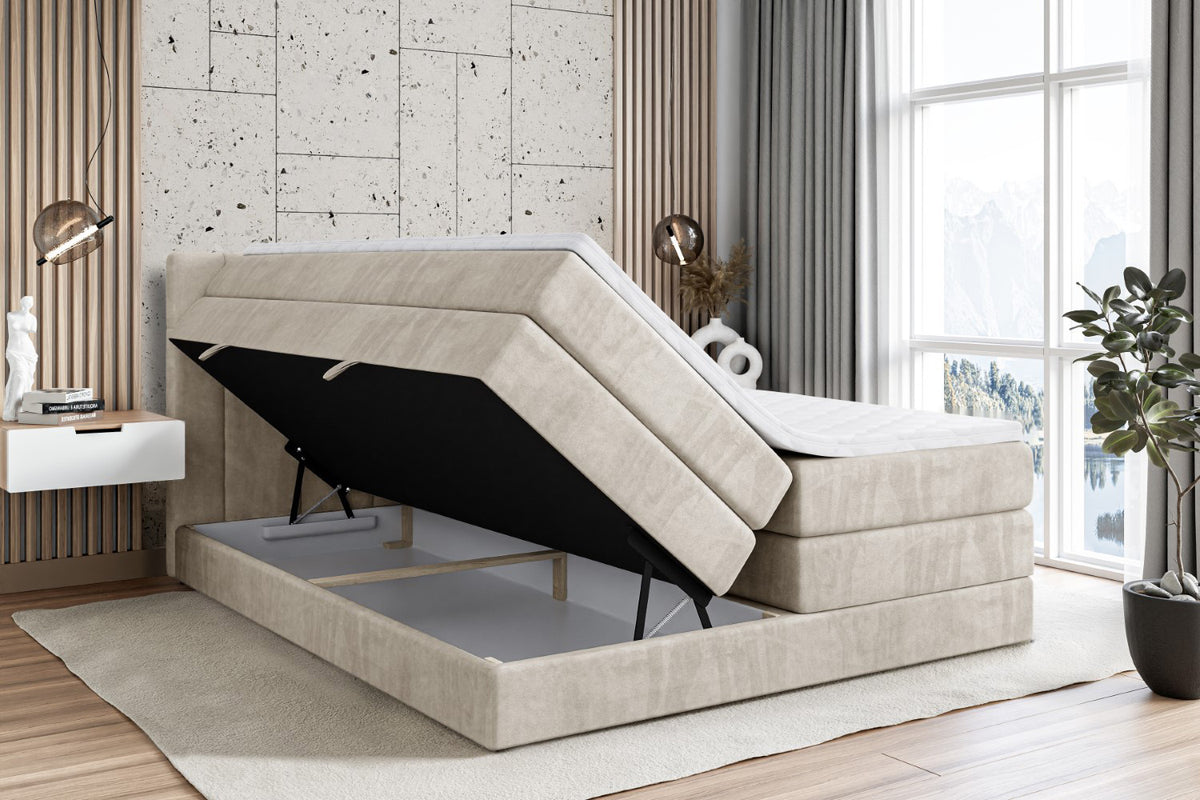 Boxspringbett CATOR KING Samt