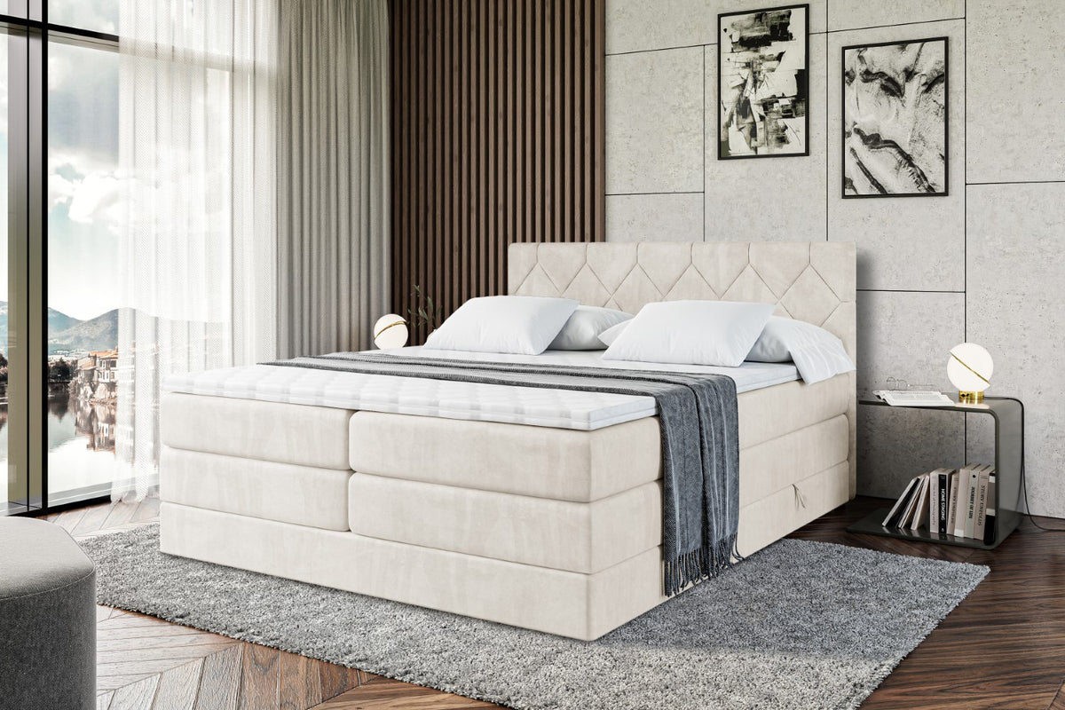 Boxspringbett CATOR KING Samt
