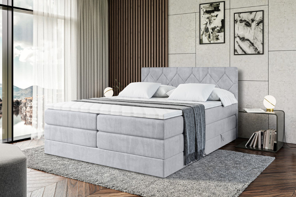 Boxspringbett CATOR KING Samt
