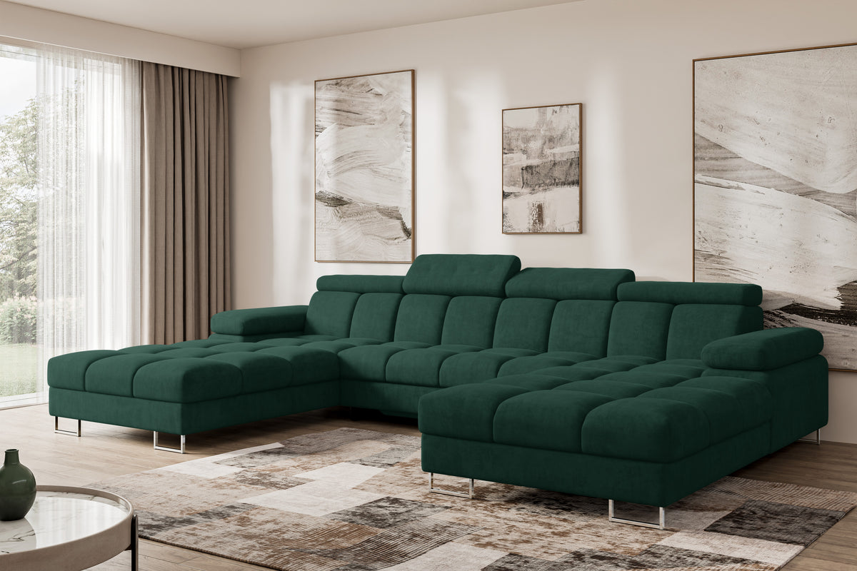 Wohnlandschaft COMA U2 Samt