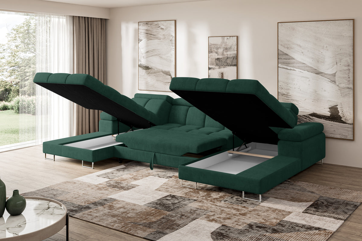 Wohnlandschaft COMA U2 Samt