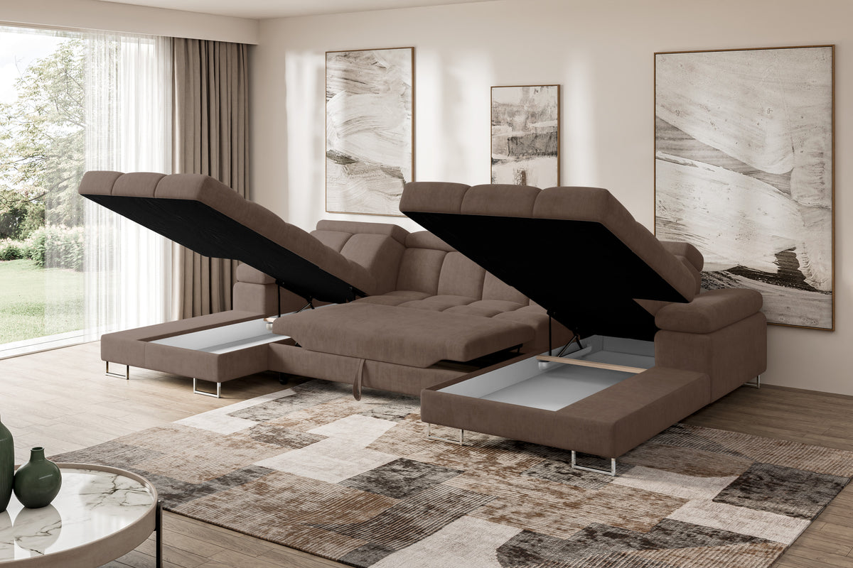 Wohnlandschaft COMA U2 Samt