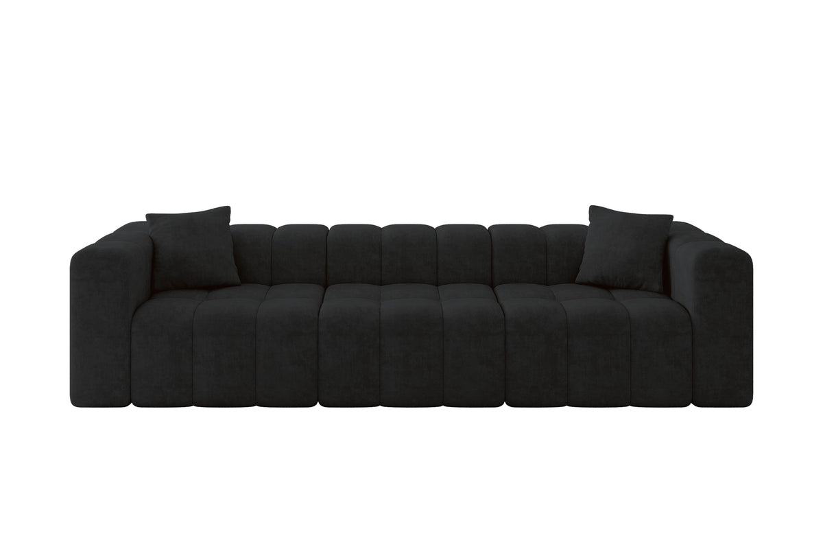 Kanapa DONY-3 welur, Czarny - Dream Velvet 202.12
