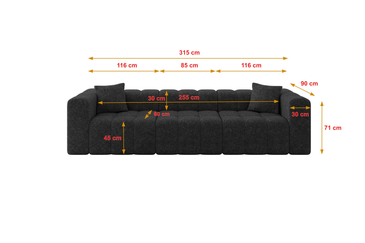 Sofa DONY-3 Chenille