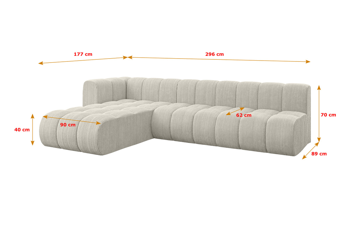Ecksofa DARNEL-L2 Cord