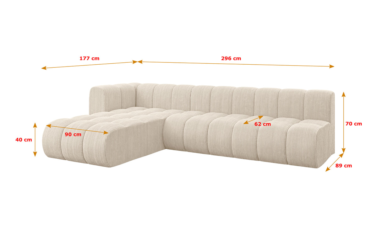 Ecksofa DARNEL-L2 Cord