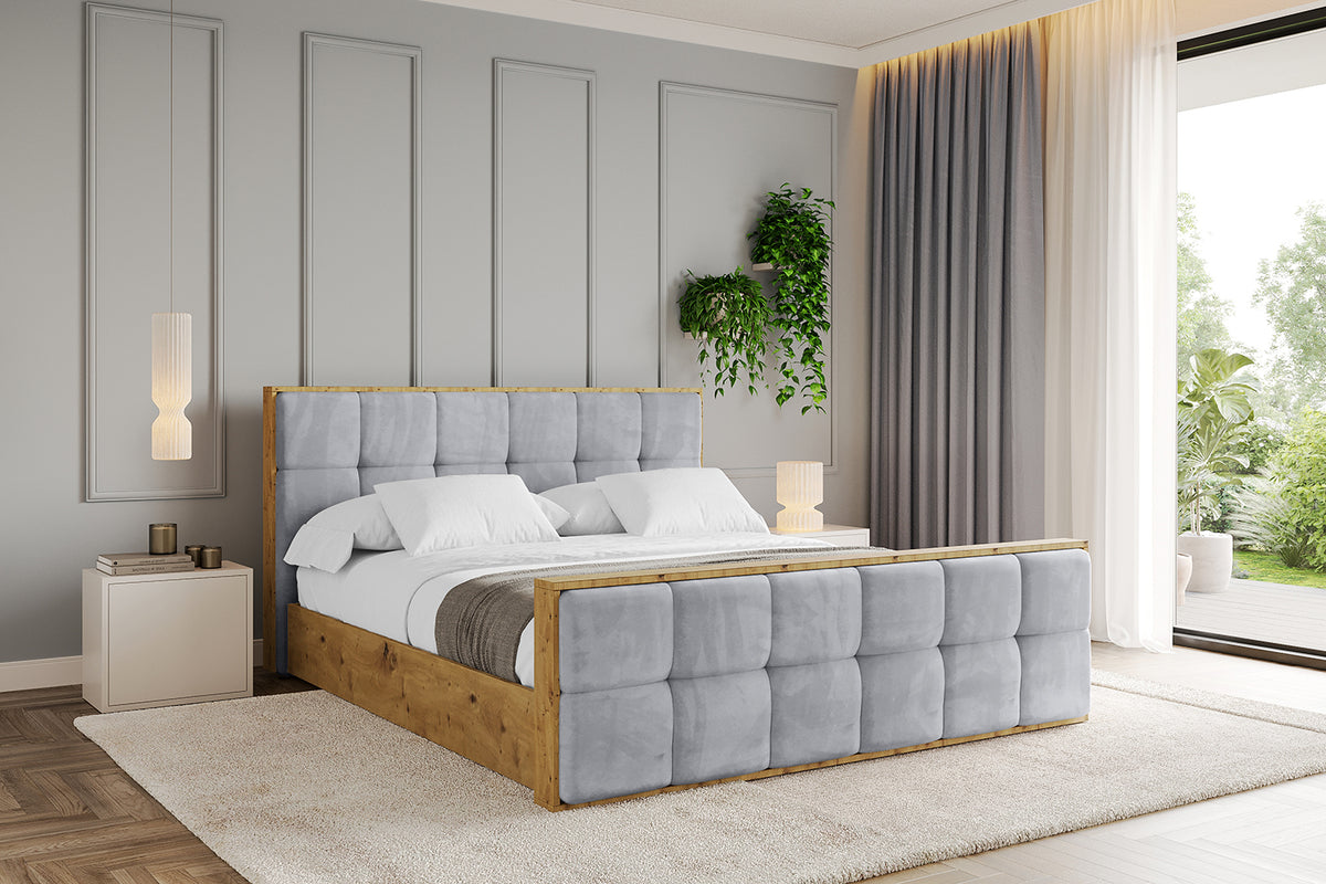 Łóżko tapicerowane ENZO7-Z welur