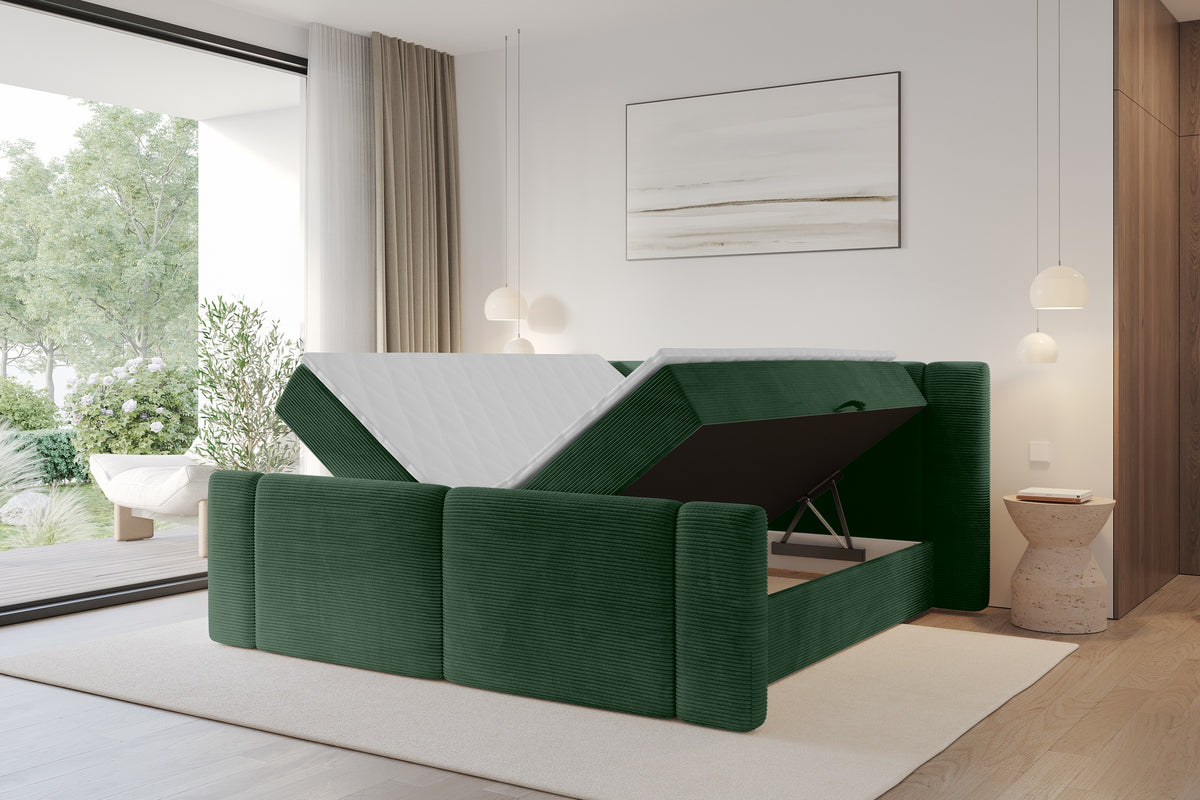 Łóżko boxspring EVON-Z sztruks
