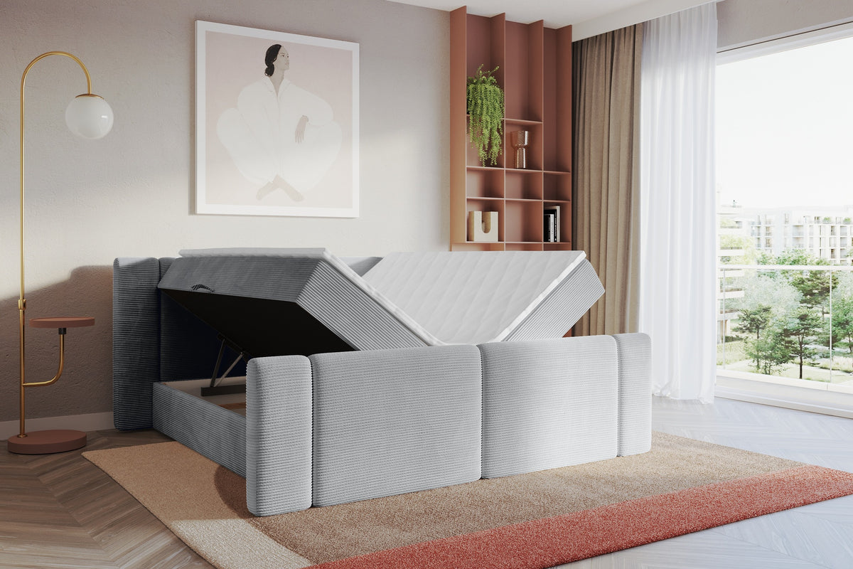 Łóżko boxspring EVON-Z sztruks