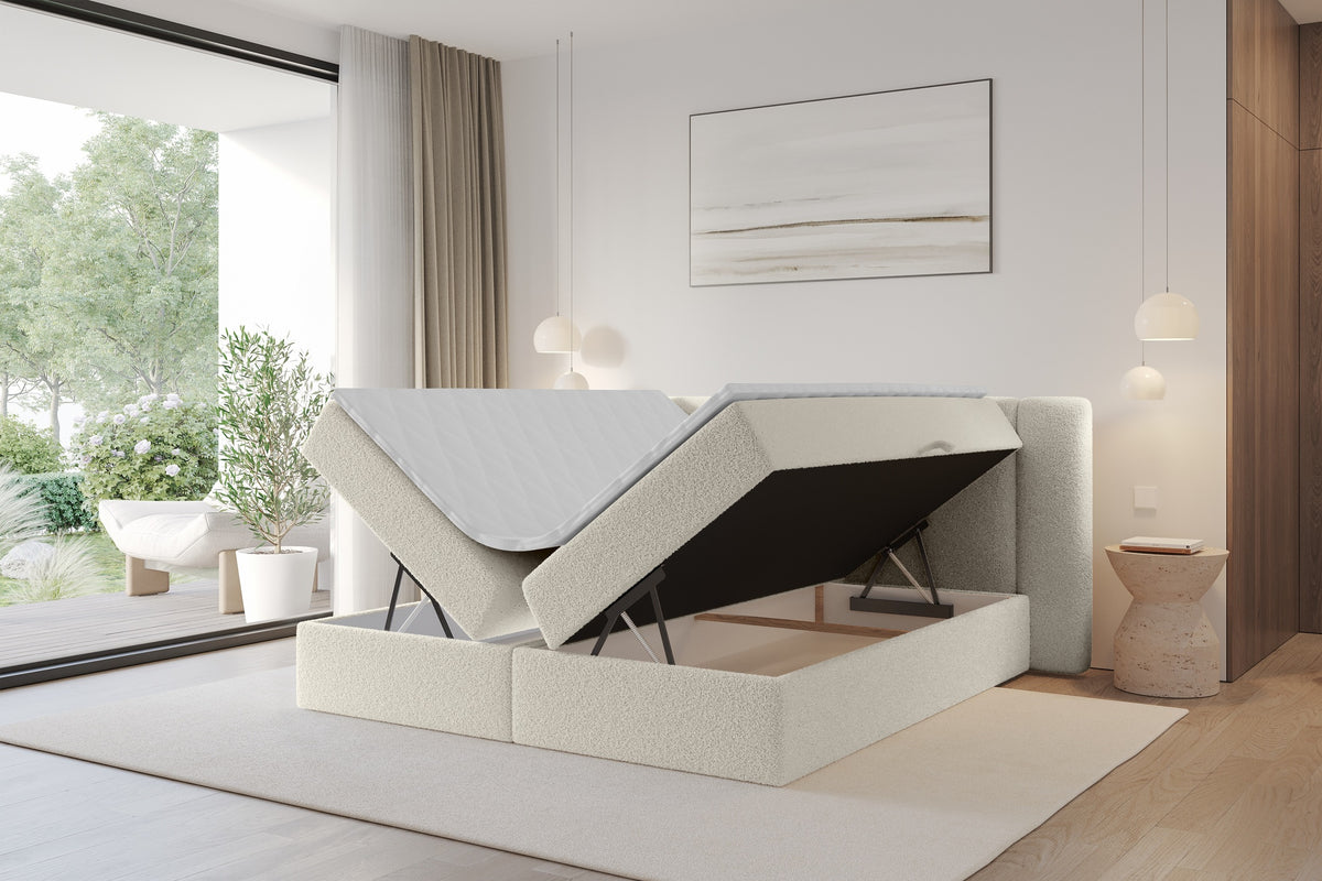 Łóżko boxspring EVON Bouclé