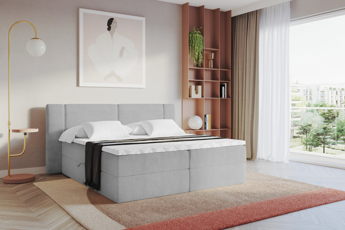 Łóżko boxspring EVON welur