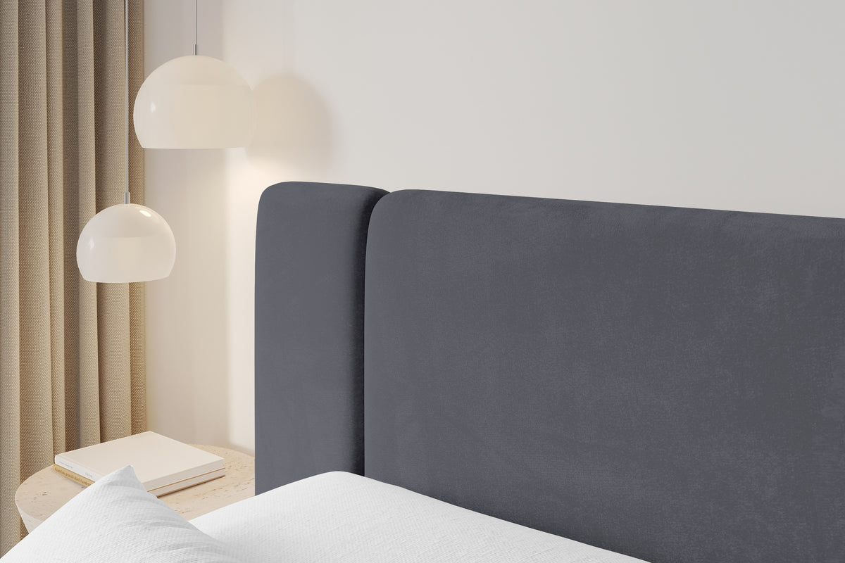 Łóżko boxspring EVON welur