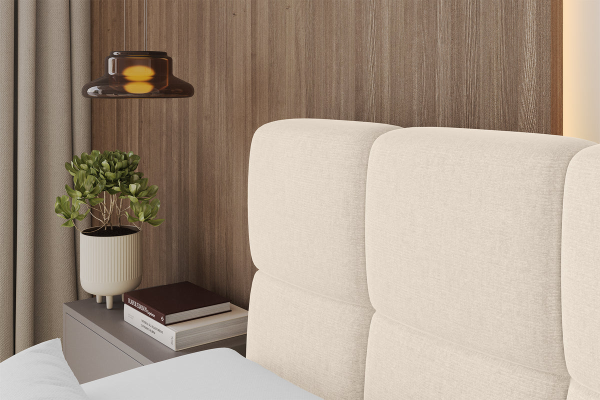Łóżko boxspring FAMA welur