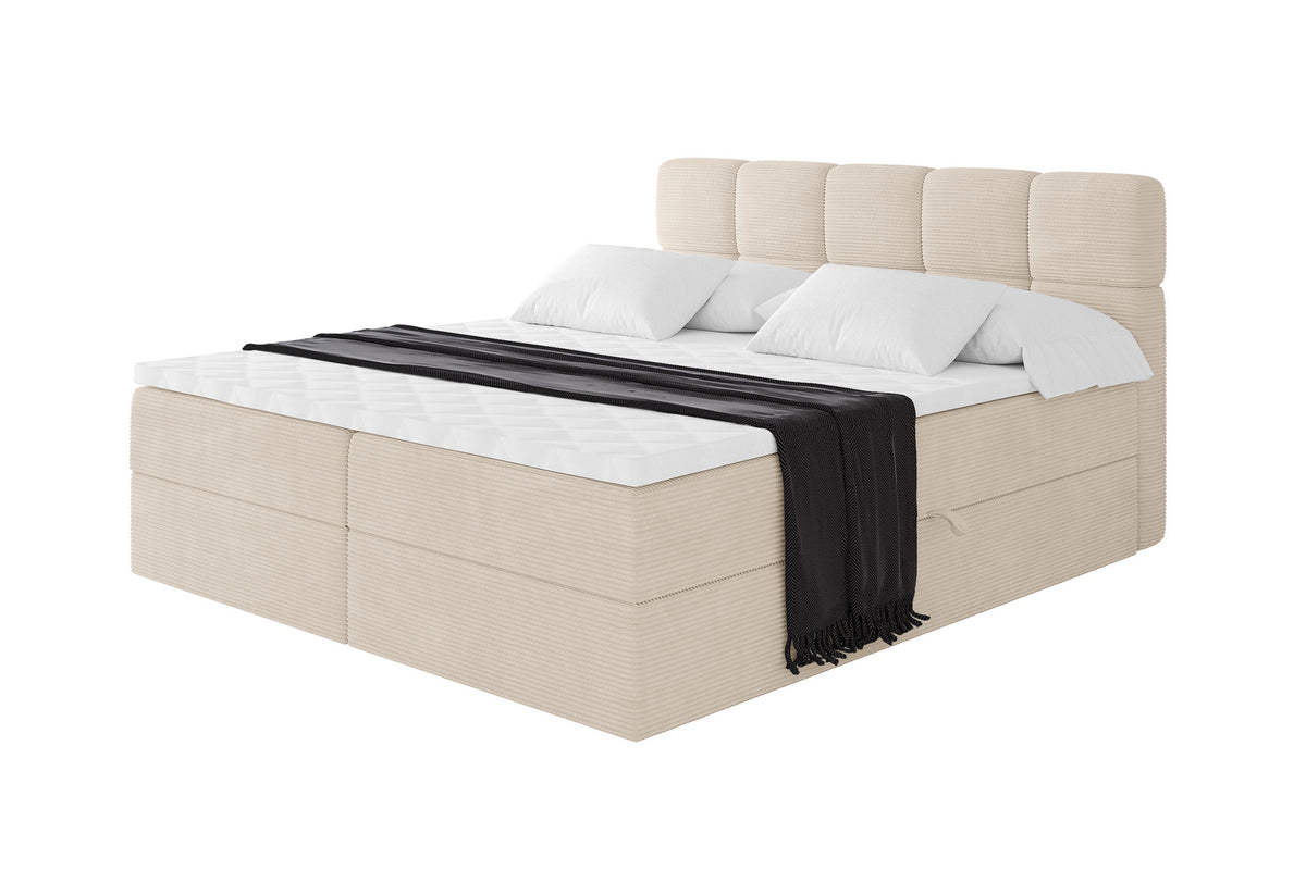 Boxbett FAMA Cord, Beige - Poso 105 / 120x200 cm / H3