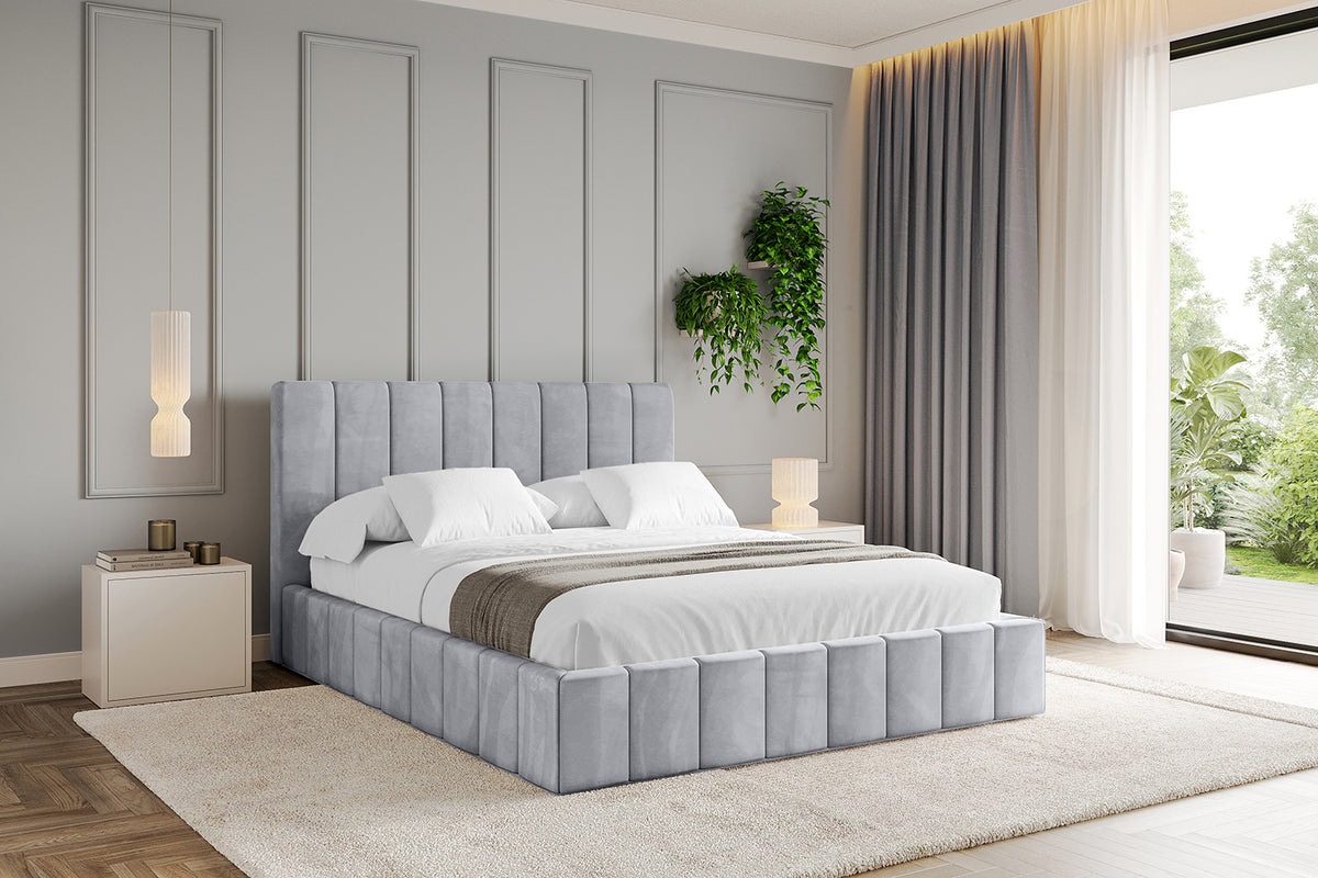 Łóżko tapicerowane FINO welur