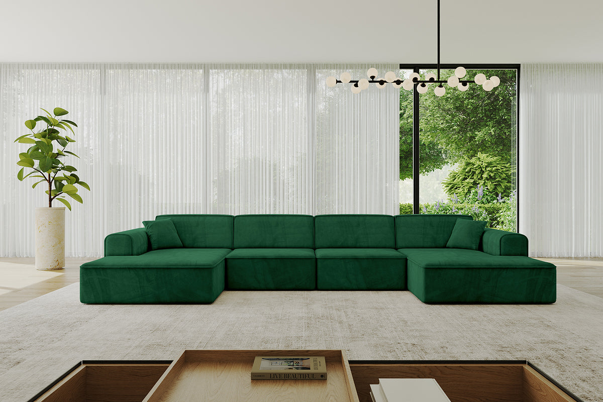 Wohnlandschaft IREA-U2-v3 Samt