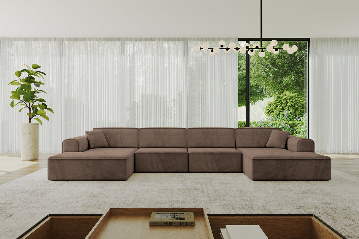 Wohnlandschaft IREA-U2-v3 Samt