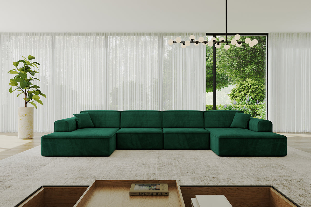 Wohnlandschaft IREA-U2-v3 Samt