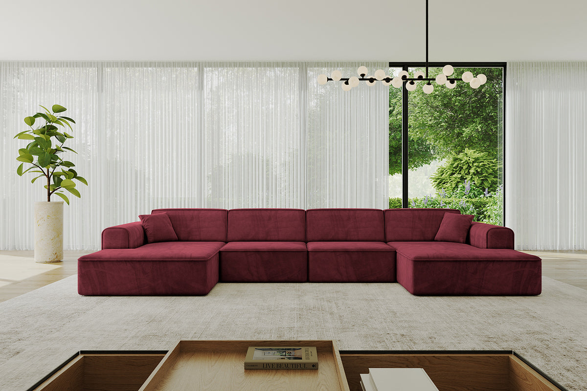 Wohnlandschaft IREA-U2-v3 Samt