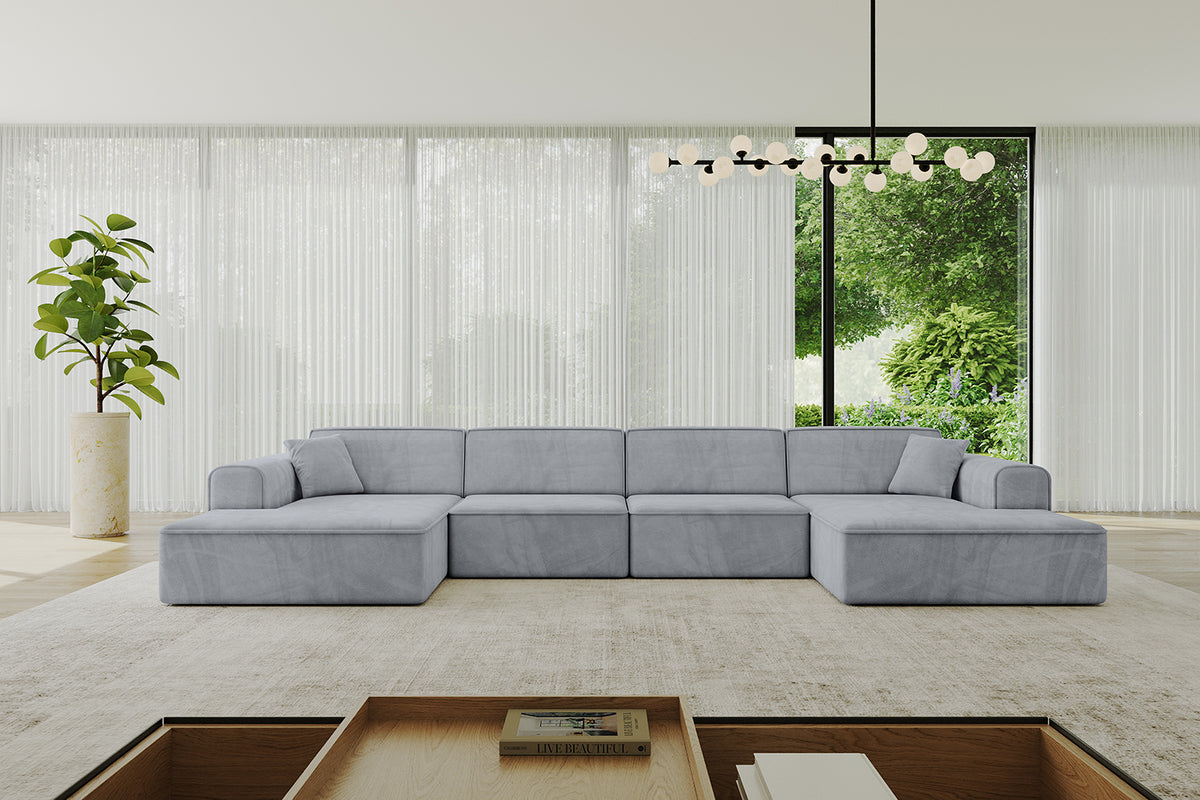 Wohnlandschaft IREA-U2-v3 Samt