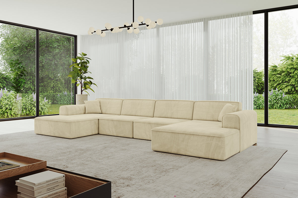 Wohnlandschaft IREA-U2-v3 Samt