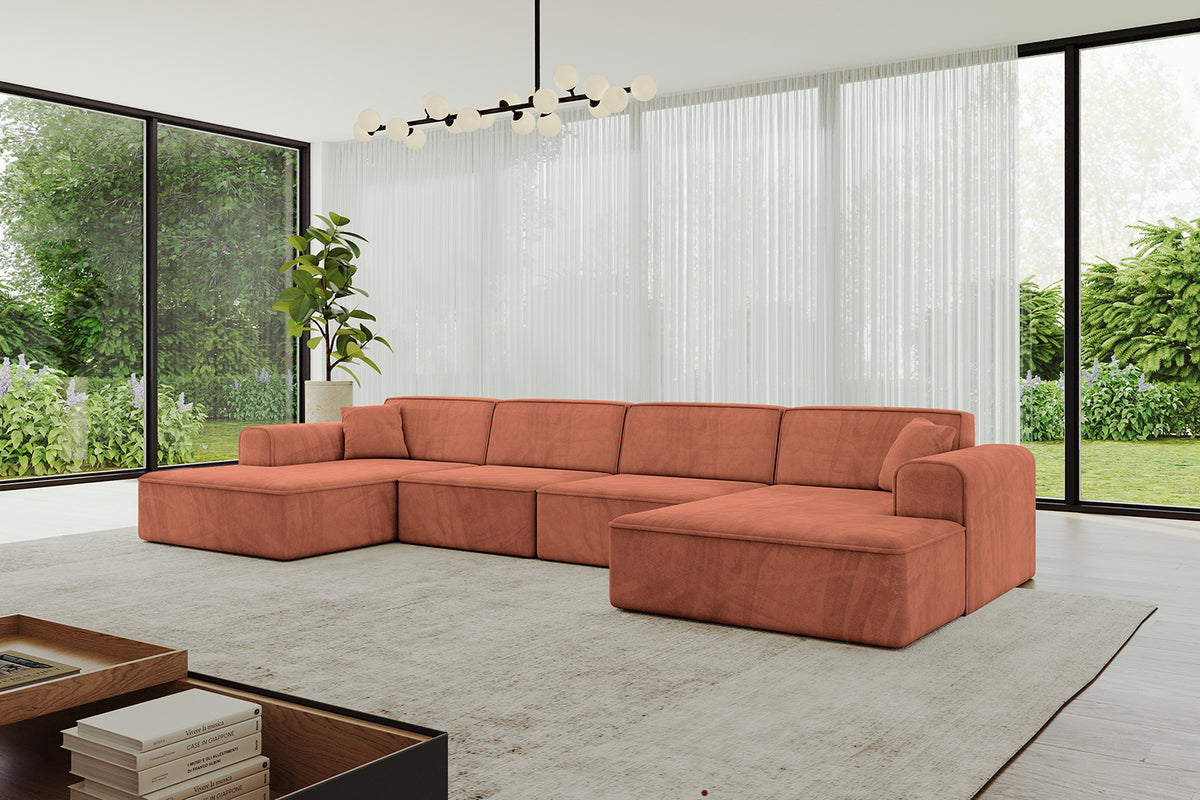 Wohnlandschaft IREA-U2-v3 Samt