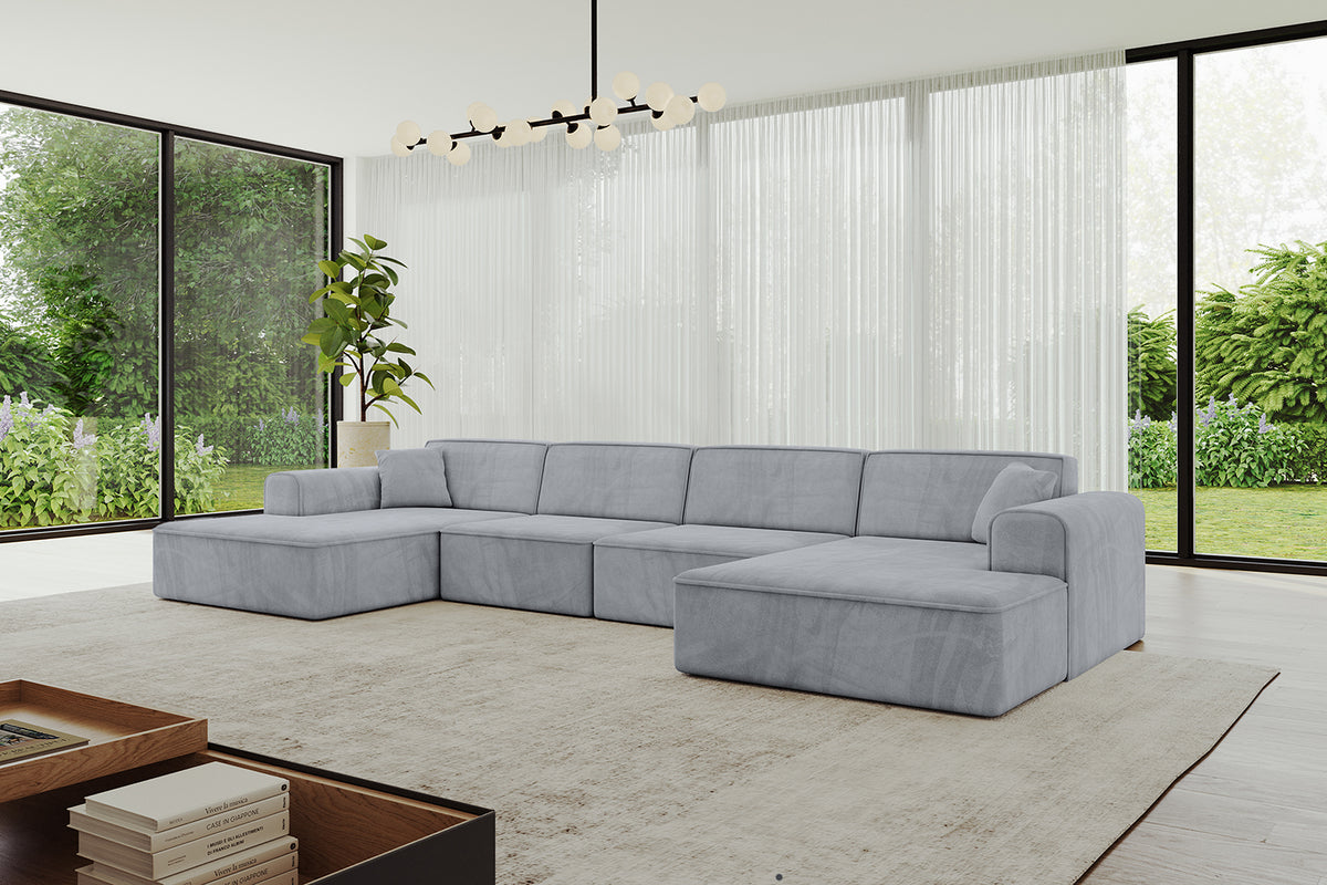 Wohnlandschaft IREA-U2-v3 Samt