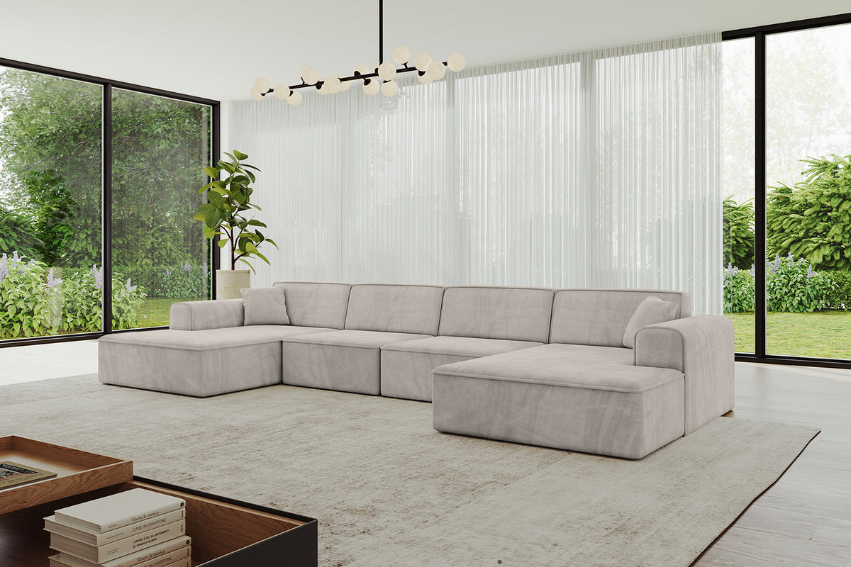 Wohnlandschaft IREA-U2-v3 Samt