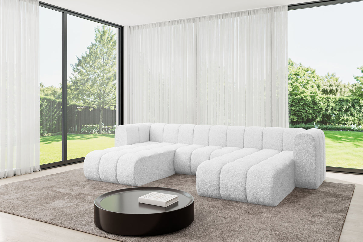 Wohnlandschaft JOREN-U1 Bouclé