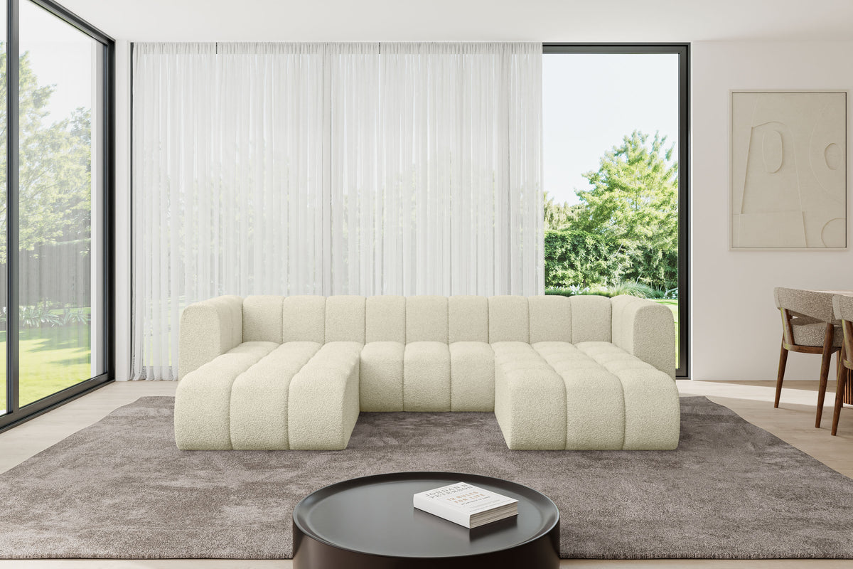 Wohnlandschaft JOREN-U1 Bouclé